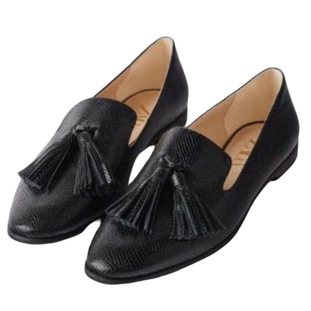 ZARA Embossed Tassel Loafers